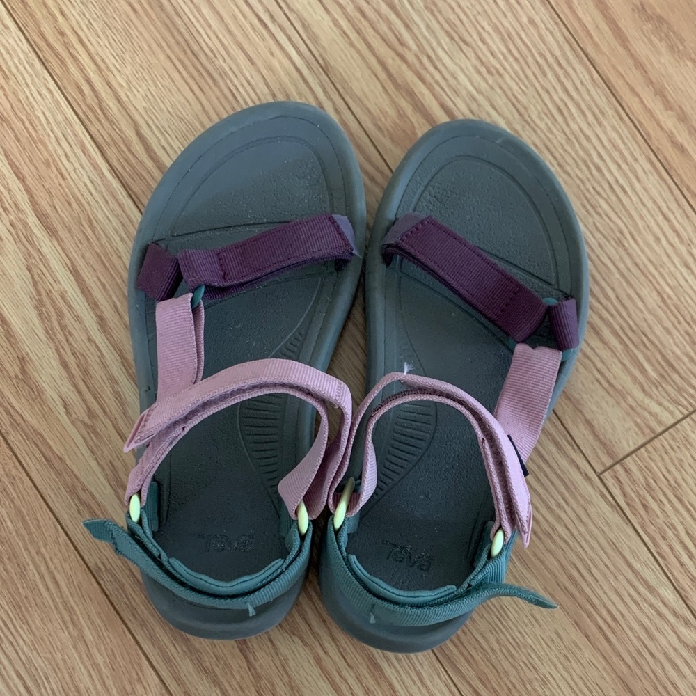 Teva Sandals with Purple and Pink Straps